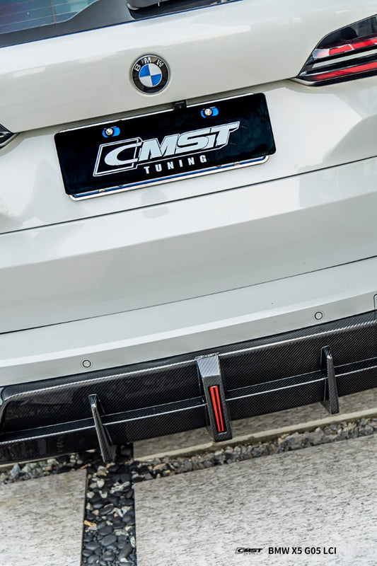 BMW X5 G05 LCI 2024-ON with Aftermarket Parts - Rear Diffuser Pre-preg Carbon Fiber from CMST Tuning