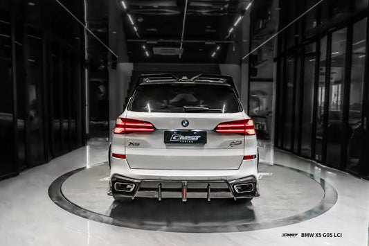 BMW X5 G05 LCI 2024-ON with Aftermarket Parts - Rear Diffuser Pre-preg Carbon Fiber from CMST Tuning