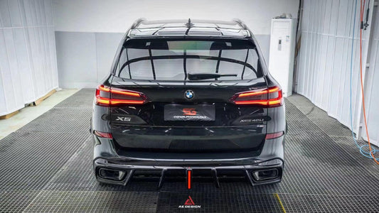 BMW X5 G05 M50i X/S Drive 40i (with M-Package) (Fits Both Pre-LCI & LCI) 2019 2020 2021 2022 2023 2024 with Aftermarket Parts - AE Style Rear Diffuser & Canards PP from ArmorExtend