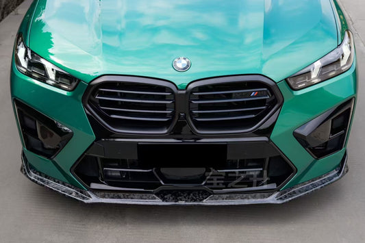 BMW X5M X5MC F95 & X6M X6MC F96 2024-ON (LCI) With Aftermarket Parts - AE Style Front Lip Carbon Fiber from ArmorExtend