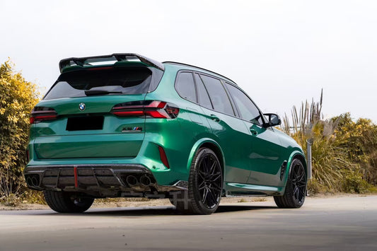 BMW X5M X5MC F95 & X6M X6MC F96 (Fits Both Pre-LCI & LCI) 2020 2021 2022 2023 2024 With Aftermarket Parts - AE V2 Style Rear Diffuser & Canards Carbon Fiber from ArmorExtend