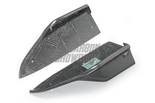 BMW X5M X5MC F95 & X6M X6MC F96 (Fits Both Pre-LCI & LCI) 2020 2021 2022 2023 2024 With Aftermarket Parts - AE V2 Style Rear Diffuser & Canards Carbon Fiber from ArmorExtend