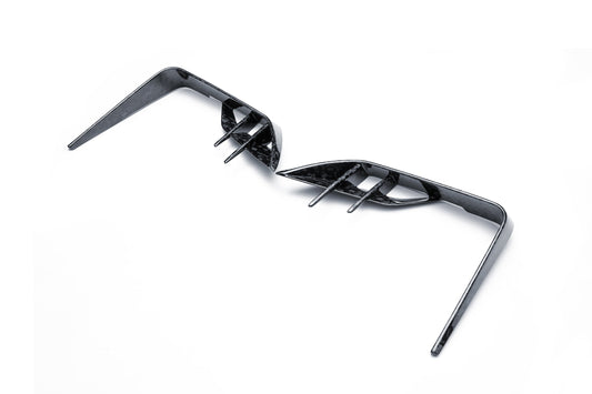 BMW XM G09 2023-ON with Aftermarket Parts - Front Canards Dry Pre-preg Carbon Fiber from Ventus Veloce