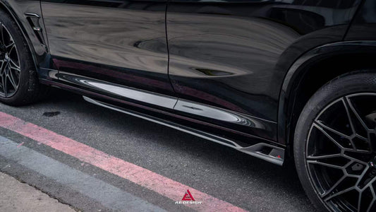 BMW X3M X3MC F97 (Fits Both Pre-LCI & LCI) 2019-2024 & X4M X4MC F98 (Fits Both Pre-LCI & LCI) 2019-2025 with Aftermarket Parts - ART V3 Side Skirts Dry Pre-preg Carbon Fiber from ArmorExtend