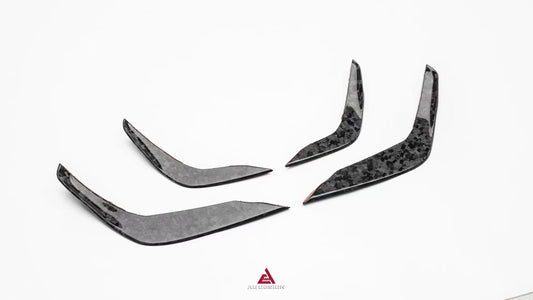 BMW X3M X3MC F97 LCI 2022 2023 2024 & X4M X4MC F98 LCI 2022 2023 2024 2025 with Aftermarket Parts - ART V2 Front Canards Carbon Fiber from ArmorExtend