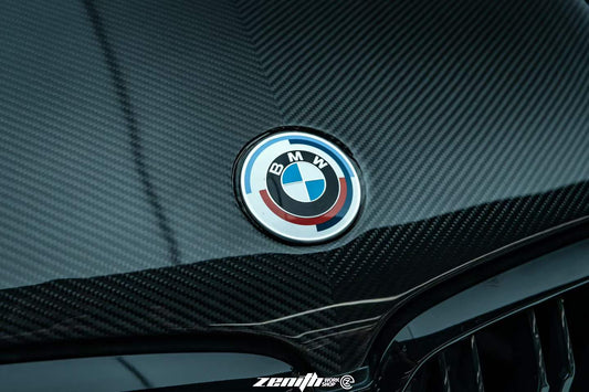 BMW X5 M60i M50i xDrive50e x/sDrive40i G05 (Fits Both Pre-LCI & LCI) & X5M X5MC F95 (Fits Both Pre-LCI & LCI) & X6 M60I xDrive40i G06 (Fits Pre-LCI & LCI) & X6M X6MC F96 (Fits Pre-LCI & LCI) 2020-ON with Aftermarket Parts - ART Vented Transparent Glass V2 Style Hood Dry Pre-preg Carbon Fiber from ArmorExtend
