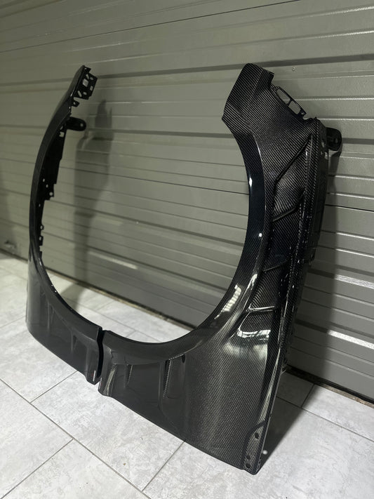 Audi RS5 B9 / B9.5 2017 2018 2019 2020 2021 2022 2023 2024 with Aftermarket Parts - AE Style Front Fenders Carbon Fiber from ArmorExtend