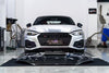 Audi RS5 S5 A5 B9 B9.5 2017-ON with Aftermarket Parts - V2 Tempered Glass Transparent Hood Bonnet Carbon Fiber / FRP from CMST Tuning