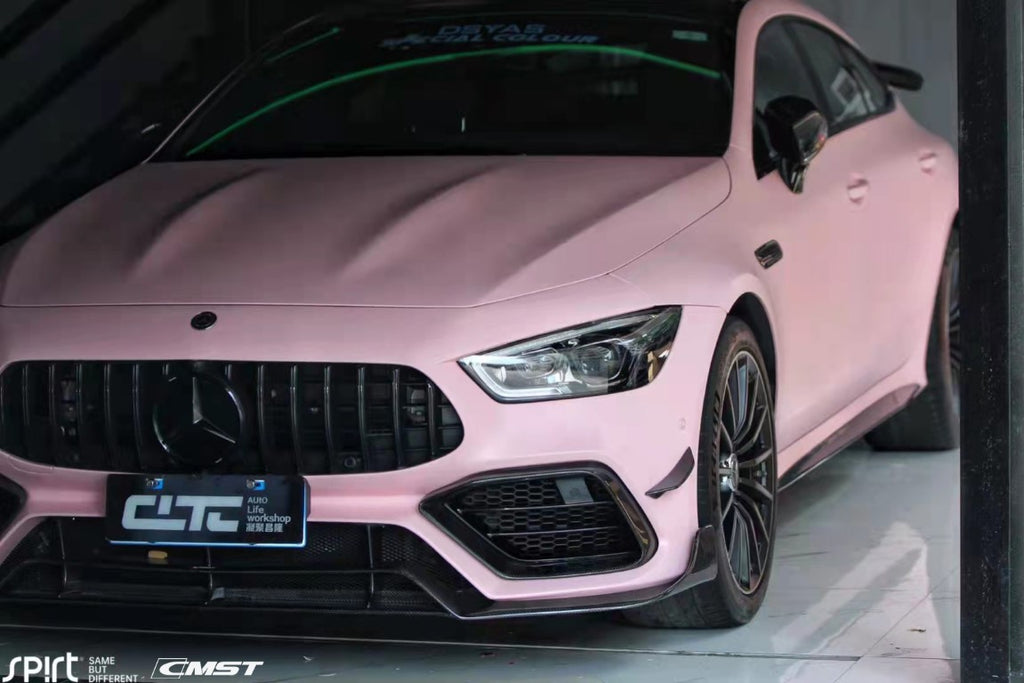 Mercedes Benz AMG GT 4 Door GT63 GT63s GT53 GT43 GT50 X290 2019-ON (This product is desigend to work with the "CMST Front Bumper" only, it does not fit the OEM Bumper ) with Aftermarket Parts - Front Canards Carbon Fiber / FRP from CMST Tuning 
