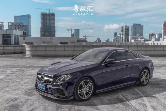 Mercedes Benz E-Class E53 E550 E450 E400 C238 A238 2018-2023 with Aftermarket Parts - Front Lip Carbon Fiber / FRP from CMST Tuning
