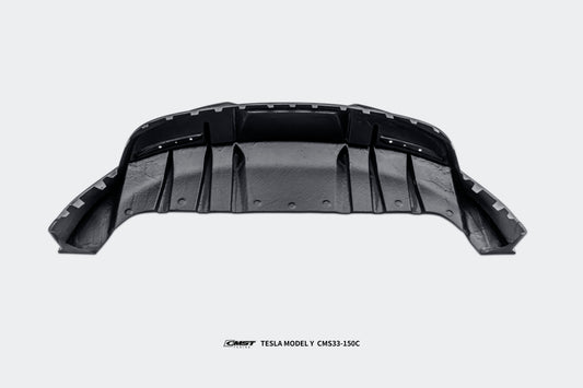 Tesla Model Y Performance AWD Long Range RWD Standard 2020 2021 2022 2023 2024 with Aftermarket Parts - Rear Diffuser FRP / Carbon Fiber from CMST Tuning
