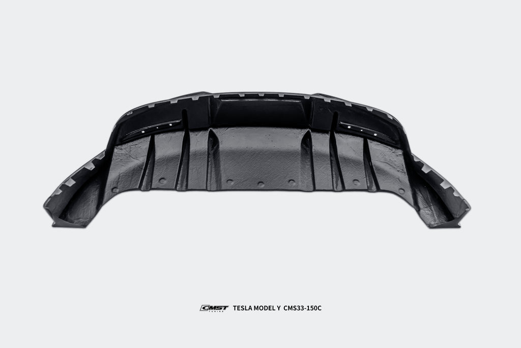 Tesla Model Y Performance AWD Long Range RWD Standard 2020 2021 2022 2023 2024 with Aftermarket Parts - Rear Diffuser FRP / Carbon Fiber from CMST Tuning
