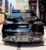 Tesla Model Y Performance AWD Long Range RWD Standard 2020 2021 2022 2023 2024 with Aftermarket Parts - Rear Diffuser FRP / Carbon Fiber from CMST Tuning
