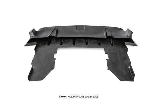 McLaren 720s 2018 2019 2020 2021 2022 2023  with Aftermarket Parts - 765lt Conversion Rear Bumper & Rear Diffuser & Rear Canards Carbon Fiber / FRP from CMST Tuning