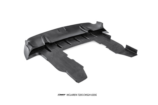McLaren 720s 2018 2019 2020 2021 2022 2023  with Aftermarket Parts - 765lt Conversion Rear Bumper & Rear Diffuser & Rear Canards Carbon Fiber / FRP from CMST Tuning