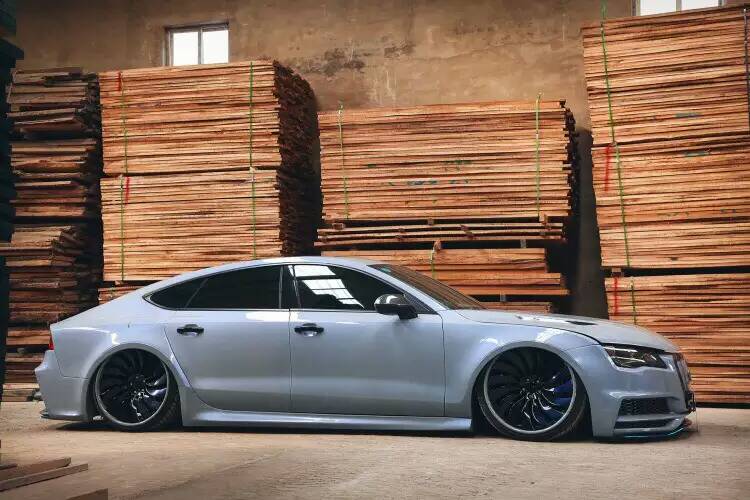 Audi S7 A7 C7 / C7.5 2012 2013 2014 2015 2016 2017 2018 with Aftermarket Parts - Side Skirts Carbon Fiber / FRP from CMST Tuning