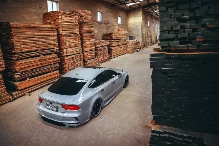 Audi S7 A7 C7 / C7.5 2012 2013 2014 2015 2016 2017 2018 with Aftermarket Parts - Rear Bumper & Diffuser Carbon Fiber / FRP from  CMST Tuning