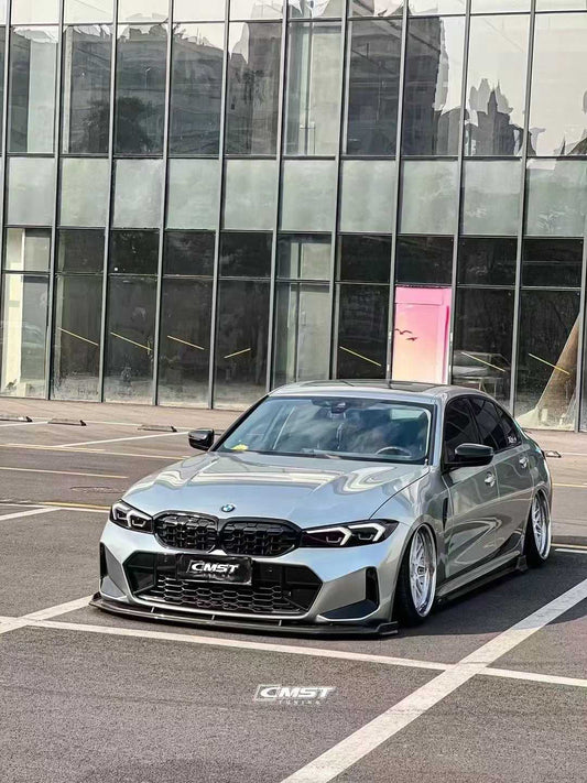 BMW 3 Series 330i M340i G20 G21 LCI 2023 2024 (fitment for 330i requires M-Sport package bumper) with Aftermarket Parts - Side Skirts Pre-preg Carbon Fiber / FRP from CMST Tuning
