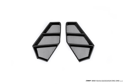 BMW 4 Series M440 430 G22 G23 2020-ON & 4 Series M440 430 G26 2020-ON with Aftermarket Parts - HORIZON Front Bumper Side Vents Trims Dry Pre-preg Carbon Fiber / FRP from CMST Tuning