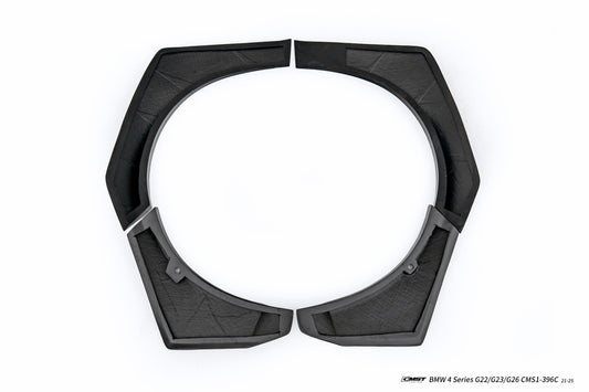 BMW 4 Series M440 430 G22 G23 2020-ON with Aftermarket Parts - HORIZON Front Fender Flares Wheel Arches Dry Pre-preg Carbon Fiber / FRP from CMST Tuning