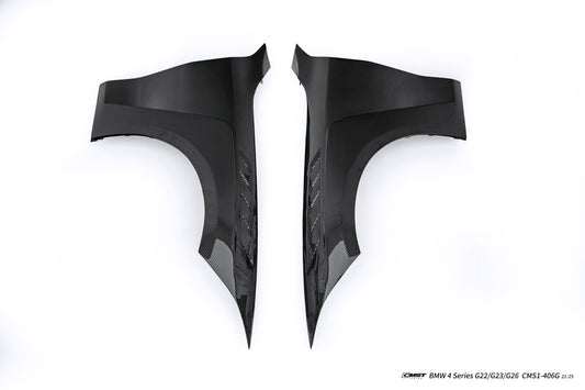 BMW 4 Series M440 430 G22 G23 2020-ON with Aftermarket Parts - Front Fender Dry Pre-preg Carbon Fiber / FRP from CMST Tuning