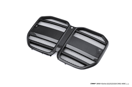 BMW 4 Series M440 430 G22 G23 2020-ON with Aftermarket Parts - Front Grill Dry Pre-preg Carbon Fiber / FRP from CMST Tuning