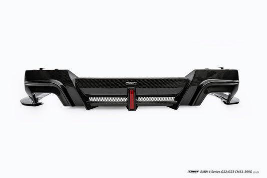 BMW 4 Series M440 430 G22 G23 2020-ON with Aftermarket Parts - HORIZON Rear Diffuser & Canards Dry Pre-preg Carbon Fiber / FRP from CMST Tuning