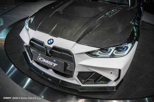 BMW 4 Series M440 430 G22 G23 2020-ON & 4 Series M440 430 G26 2020-ON with Aftermarket Parts - HORIZON V3 Hood Dry Pre-preg Carbon Fiber / FRP from CMST Tuning