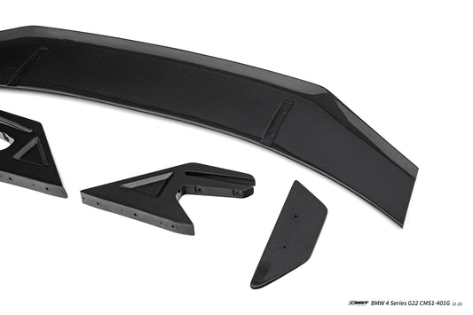 BMW 4 Series M440 430 G22 2020-ON & M4 G82 2020-ON with Aftermarket Parts - HORIZON Rear Spoiler Wing Dry Pre-preg Carbon Fiber / FRP from CMST Tuning