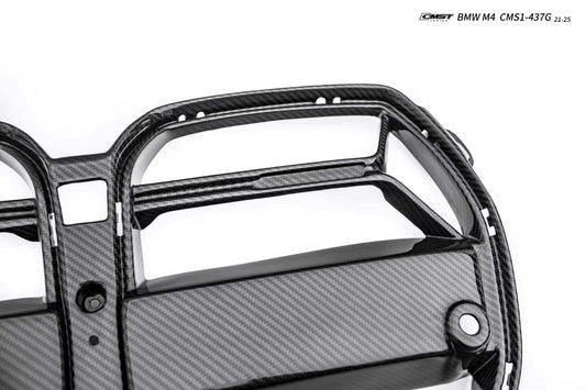 BMW M3CS M3C M3 G80 G81 2021-ON & M4CS M4C M4 G82 G83 2021-ON with Aftermarket Parts - Front Kidney Grill Dry Pre-preg Carbon Fiber / FRP from CMST Tuning