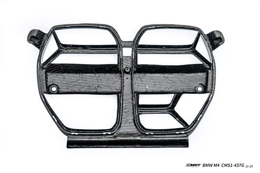 BMW M3CS M3C M3 G80 G81 2021-ON & M4CS M4C M4 G82 G83 2021-ON with Aftermarket Parts - Front Kidney Grill Dry Pre-preg Carbon Fiber / FRP from CMST Tuning