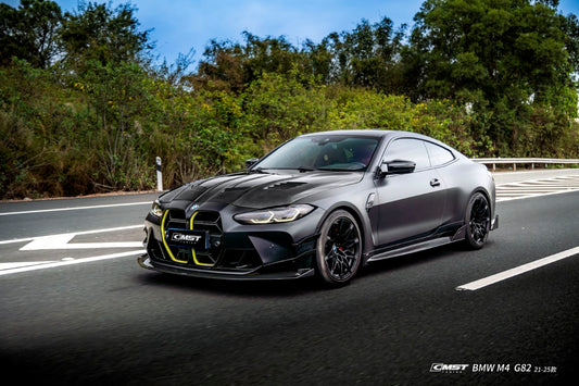 BMW M3CS M3C M3 G80 G81 2021-ON & M4CS M4C M4 G82 G83 2021-ON with Aftermarket Parts - Front Kidney Grill Dry Pre-preg Carbon Fiber / FRP from CMST Tuning