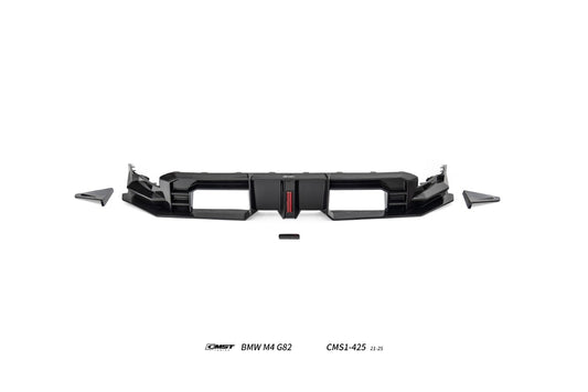 BMW M3CS M3C M3 G80 G81 2021-ON & M4CS M4C M4 G82 G83 2021-ON with Aftermarket Parts - V2 Style Rear Diffuser & Canards Dry Pre-preg Carbon Fiber / FRP from CMST Tuning