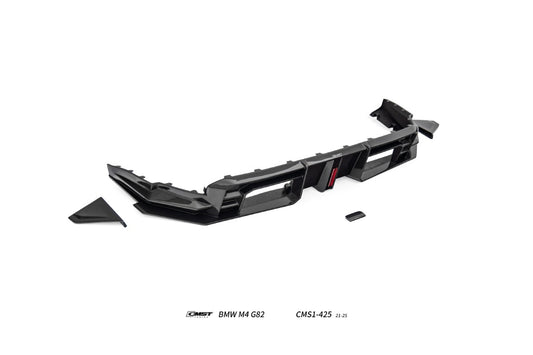 BMW M3CS M3C M3 G80 G81 2021-ON & M4CS M4C M4 G82 G83 2021-ON with Aftermarket Parts - V2 Style Rear Diffuser & Canards Dry Pre-preg Carbon Fiber / FRP from CMST Tuning
