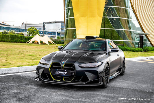 BMW M3CS M3C M3 G80 G81 2021-ON & M4CS M4C M4 G82 G83 2021-ON with Aftermarket Parts - Roof Scoop Dry Pre-preg Carbon Fiber / FRP from CMST Tuning