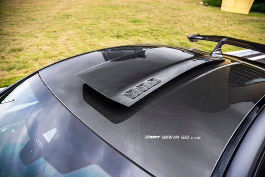 BMW M3CS M3C M3 G80 G81 2021-ON & M4CS M4C M4 G82 G83 2021-ON with Aftermarket Parts - Roof Scoop Dry Pre-preg Carbon Fiber / FRP from CMST Tuning