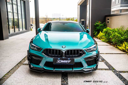 BMW M8 M8C F91 F92 F93 2019-ON with Aftermarket Parts - Front Lip Dry Pre-preg Carbon Fiber / FRP from CMST Tuning