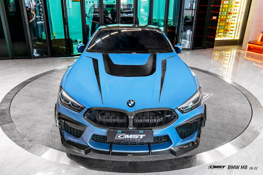 BMW M8 M8C F91 F92 F93 2019-ON with Aftermarket Parts - V1 Hood Carbon Fiber / FRP from CMST Tuning