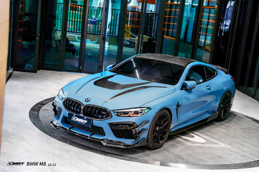 BMW M8 M8C F91 F92 F93 2019-ON with Aftermarket Parts - V1 Hood Carbon Fiber / FRP from CMST Tuning