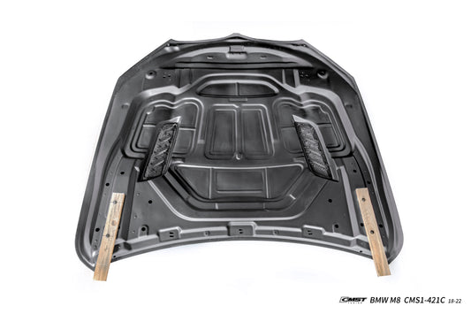 BMW M8 M8C F91 F92 F93 2019-ON with Aftermarket Parts - V1 Hood Carbon Fiber / FRP from CMST Tuning