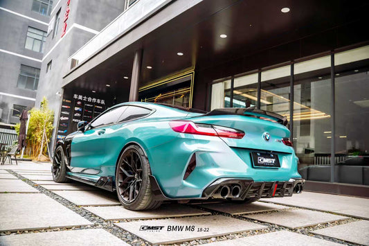 BMW M8 M8C F92 2019-ON with Aftermarket Parts - Rear Spoiler Dry Pre-preg Carbon Fiber / FRP from CMST Tuning