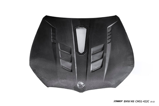 BMW M8 M8C F91 F92 F93 2019-ON with Aftermarket Parts - V2 Hood Carbon Fiber / FRP from CMST Tuning