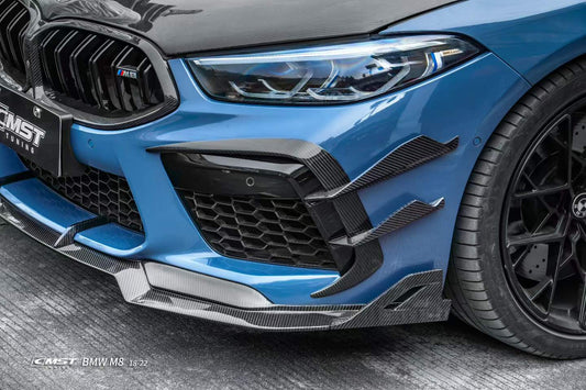 BMW M8 M8C F91 F92 F93 2019-ON with Aftermarket Parts - Front Lip Dry Pre-preg Carbon Fiber / FRP from CMST Tuning