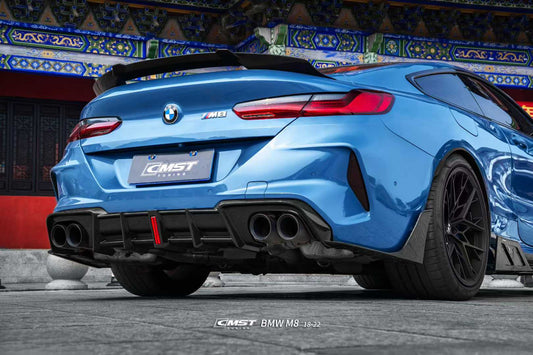 BMW M8 M8C F92 2019-ON with Aftermarket Parts - Rear Spoiler Dry Pre-preg Carbon Fiber / FRP from CMST Tuning