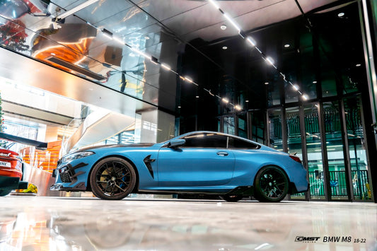 BMW M8 M8C F92 F93 2019-ON with Aftermarket Parts - Side Skirts Dry Pre-preg Carbon Fiber / FRP from CMST Tuning