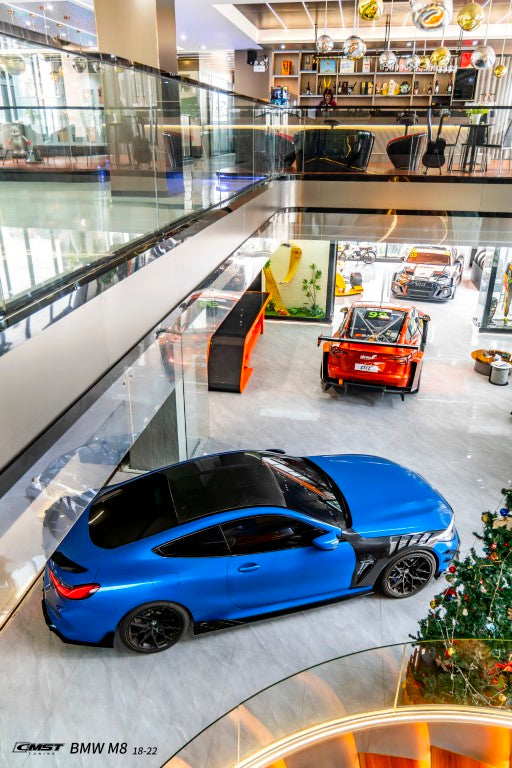 BMW M8 M8C F92 F93 2019-ON with Aftermarket Parts - Side Skirts Dry Pre-preg Carbon Fiber / FRP from CMST Tuning