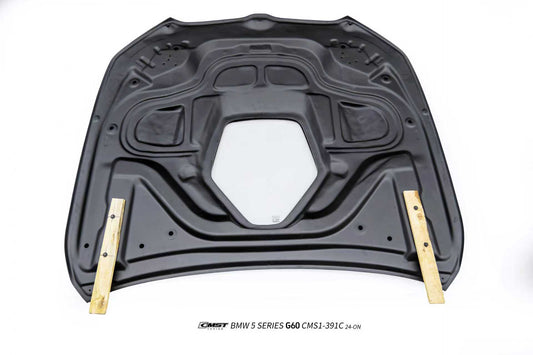 BMW i5 M60 xDrive40 / eDrive40 G60 G61 & 5 Series 550e xDrive 540i xDrive / 530i xDrive / 530i G60 G61 2024-ON with Aftermarket Parts - V2 Tempered Glass Clearview Hood Carbon Fiber / FRP from CMST Tuning
