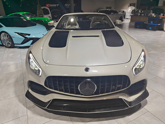 Mercedes Benz AMG GT GTS GTC GTR Pro Black Series C190 2016 2017 2018 2019 2020 2021 with Aftermarket Parts - Black Series Hood Bonnet Carbon Fiber / FRP from  CMST Tuning