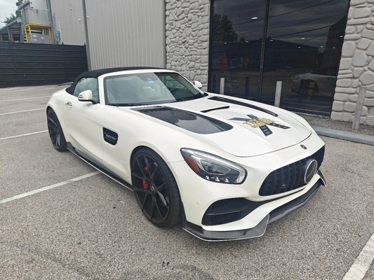 Mercedes Benz AMG GT GTS GTC GTR Pro Black Series C190 2016 2017 2018 2019 2020 2021 with Aftermarket Parts - Black Series Hood Bonnet Carbon Fiber / FRP from  CMST Tuning