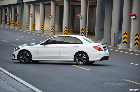 Mercedes Benz C-Class C63S C63 C43 AMG C450 C300 W205 Sedan 2015-2021 with Aftermarket Parts - Rear Spoiler Carbon Fiber/FRP from CMST Tuning